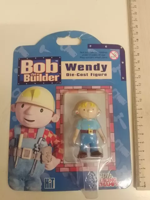 Vintage Bob The Builder Collectable Die Cast Figure WENDY 6cm. MINT ON CARD