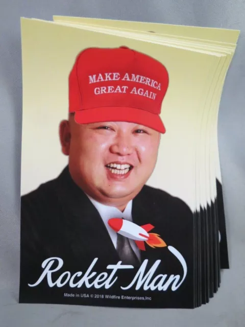 Wholesale Lot Of 10 Trump Kim Jong-Un Make America Great Again Hat Stickers 2020