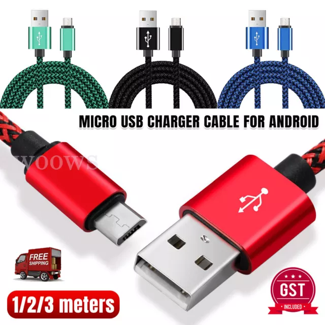 1/2x Fast Charging Micro USB Charging Charger Cable for android Smart Phone 1/3m