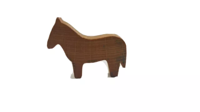 Vintage Toy Wood Horse Figurine Cut Out Decor Not Sure  Nothing Fancy Small