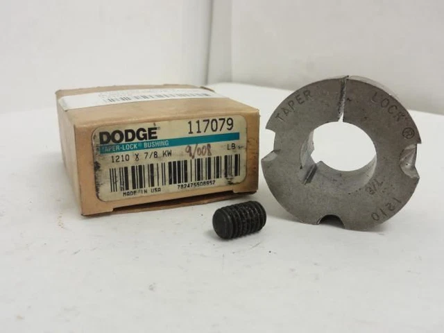 200440 New In Box; Dodge 117079 Taper-Lock Bushing 7/8"ID; 1210 x 7/8 KW