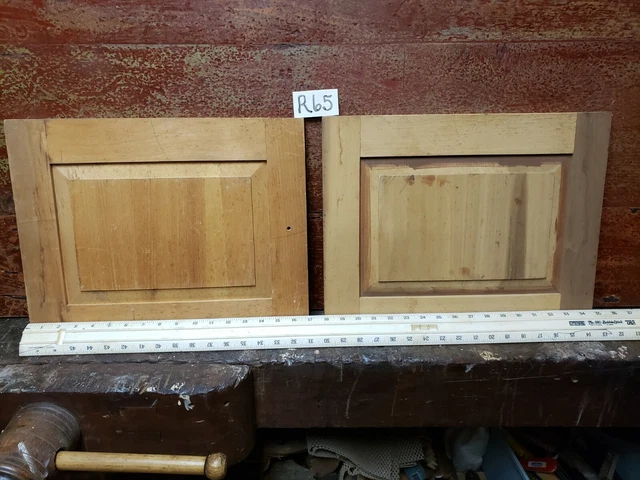 Cabinet Doors Raised Panel Hand Made 1 Poplar 1 Pine 13 1/2" x 16 7/8" x 11/16"