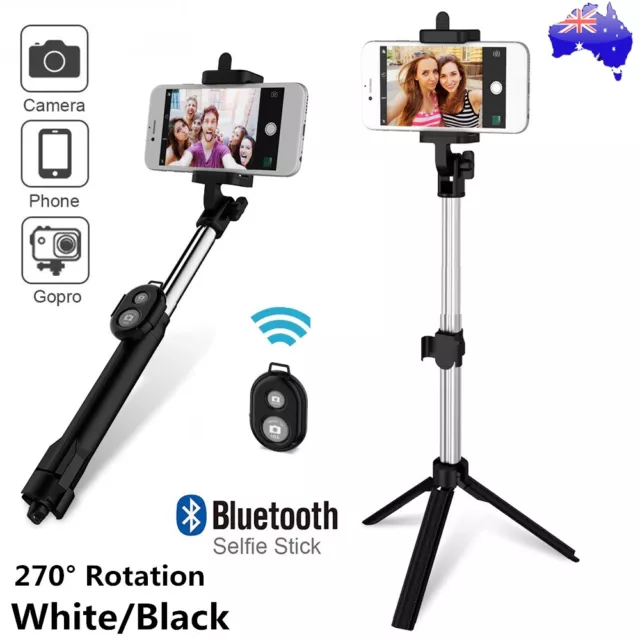 Unipod Selfie Stick Handheld Tripod Bluetooth Shutter Remote For Phone Universal