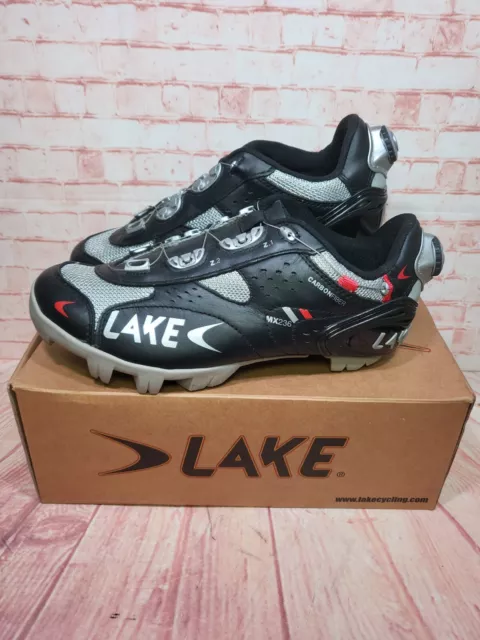 Lake MX237 Carbon MTB Dual Boa Cycling Shoes Size UK Size 8.5 EU 42.5 Worn once