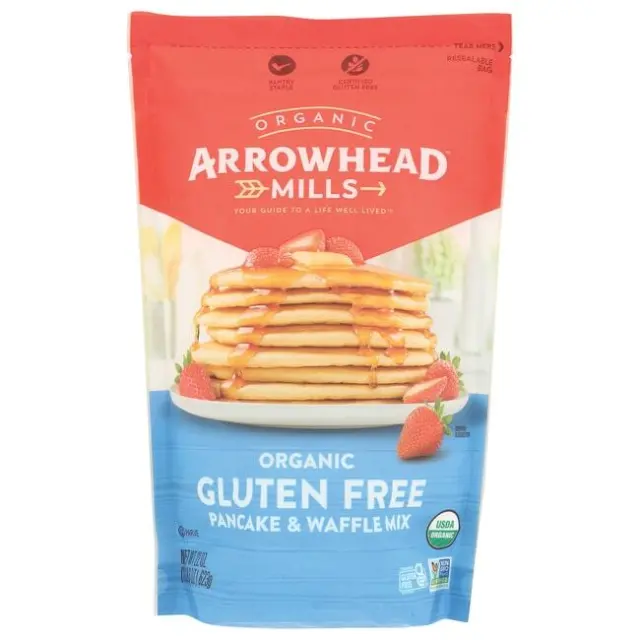 Arrowhead Mills Organic Gluten Free Pancake & Waffle Mix 22 oz Pkg