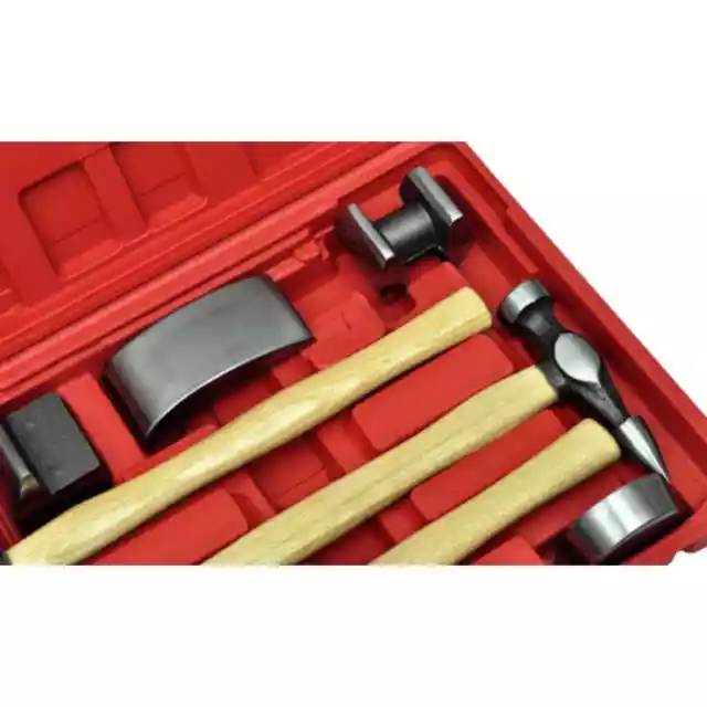 Kit de marteaux de carrosserie de voiture et de bosses 7 pcs vidaXL 2