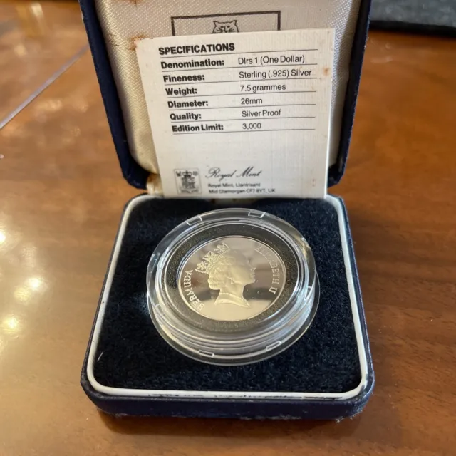 1988 Bermuda Silver Proof Rare Coin