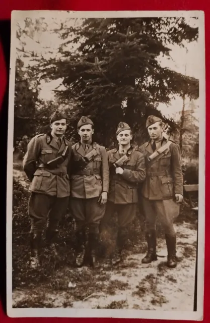Cartolina Ww1  Regio 1941 4 Soldati Con Dedica E Firma