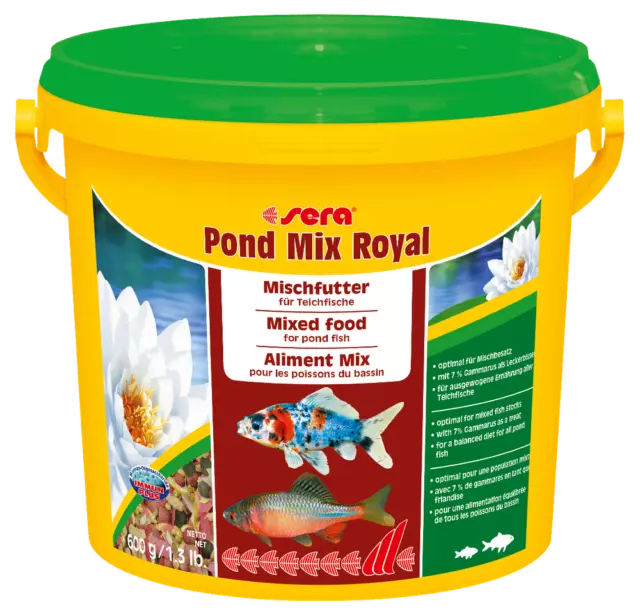 Sera Pond Mix Royal 3800ml Seau Nourriture Aliment pour Poissons de Bassin Étang