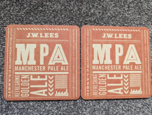 Manchester Pale Ale Biermatten. J.W. Lees Brauerei Biermatten *neu*