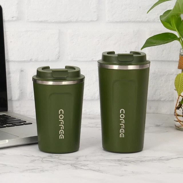 new Insulated Coffee Mug Cup Travel Thermal Stainless Steel Temperature Display 4