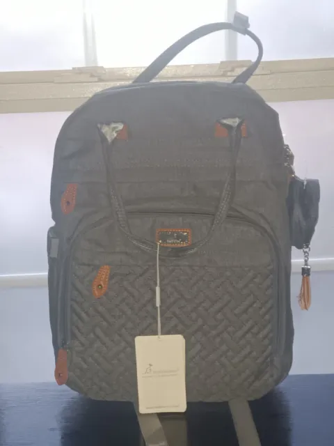 BabbleRoo Diaper Bag Backpack - Baby Essentials Travel Tote - Multi Function Bag