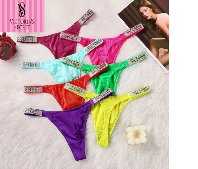 TANGA VICTORIA`S SECRET Diamantes encaje TODOS LOS COLORES EUR