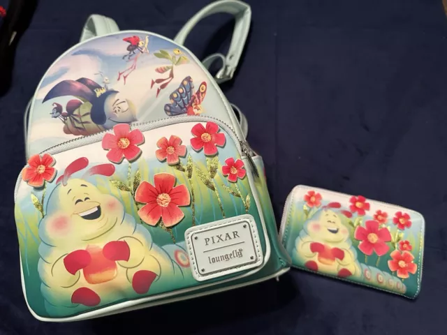 Pixar Loungefly: A Bugs Life Earth Day Mini Backpack and Wallet