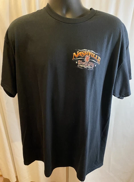 Nashville Tennessee Music City T Shirt Men XL Black Guitar Country Music CMA