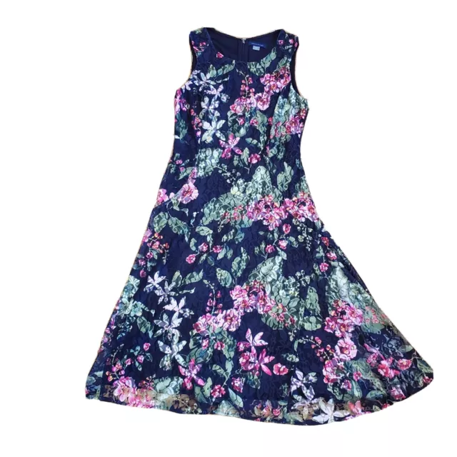 Tommy Hilfiger Lace Dress Women's Size 2 Floral Sleeveless Fit and Flare NWT