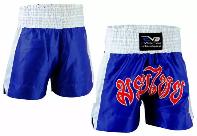 EVO Muay Thai Martial Arts Cage Fight Shorts MMA Kick Boxing Grappling Gear UFC