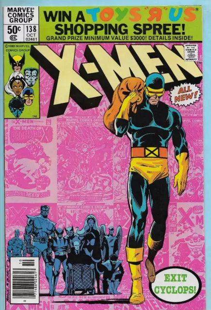 Uncanny X-Men #138 (1980) Cyclops Leaves Team by Chris Claremont & John Byrne