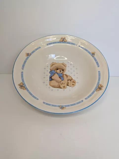 Tienshan Stoneware Theodore Country Teddy Bear Large Bowl