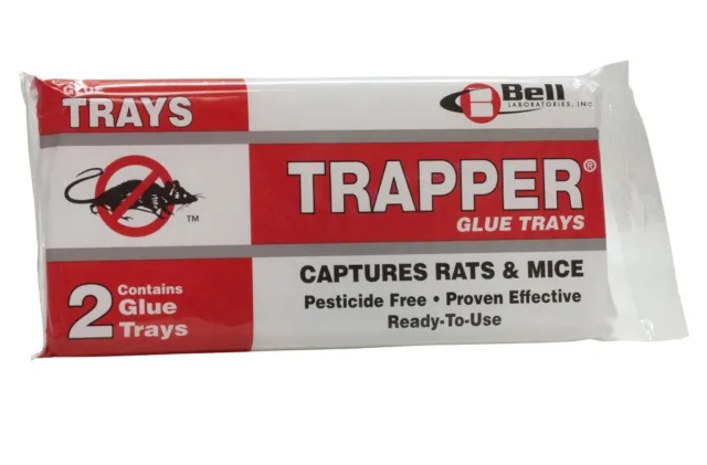 2 Trapper Rat Glue Traps Catches Rats Mice Snakes Lizards Rat Glue Boards