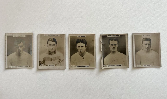 pinnace cigarette cards PINNACE FOOTBALLERS CIGARETTE Cards X6 (min) £3.58