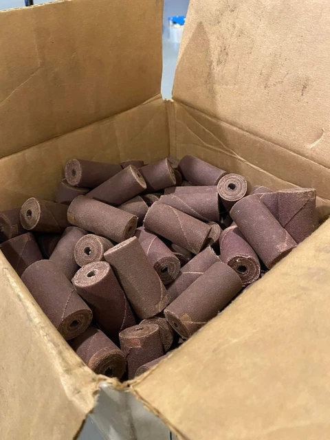 Box Of Genuine Merit Abrasives Cartridge Rolls 1 X 2 X 1/4 120ARB 80585 ~100pcs