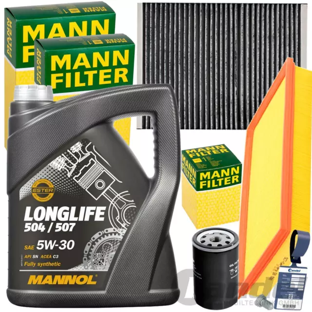 MANN FILTERSET+MANNOL 5W30 ÖL für VW GOLF 4 BORA 1J AUDI A3 8L TT OCTAVIA I