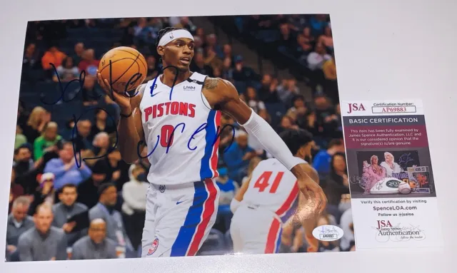 Pistons Jalen Duren Full Name Signed Autographed 8.5 X 11 Photo Jsa Ap69883 Coa