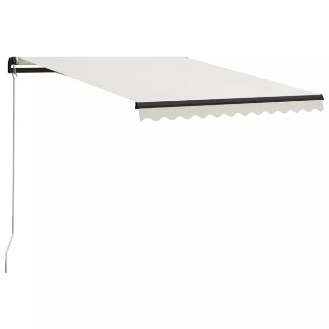 vidaXL Toldo manual retráctil color crema 300x250 cm