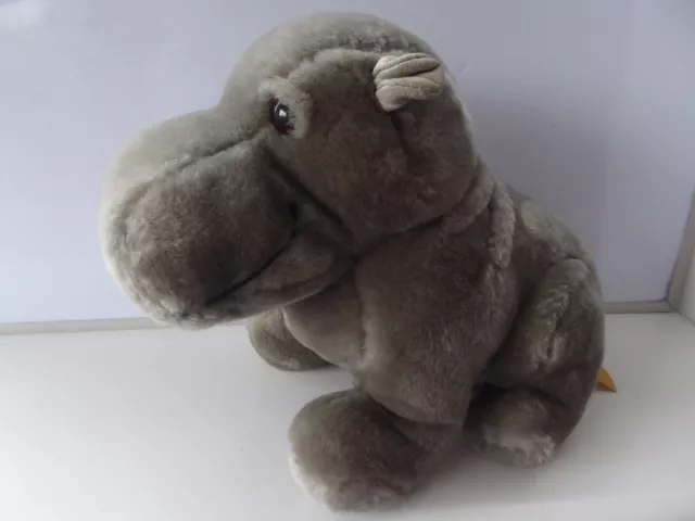 Fun Farm by Dakin San Francisco Grey Hippo Soft Plush Toy Vintage 1986 VERY RARE