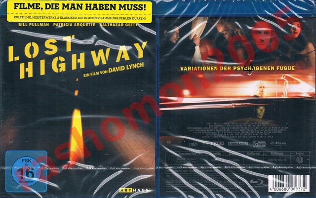 Blu-Ray LOST HIGHWAY Bill Pullman Patricia Arquette David Lynch Region B NEW