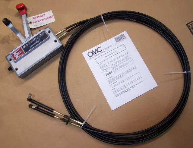 Rebuilt Evinrude Simplex Omc 172386 Two 2 Handle Control Box, New 22' Cables #64