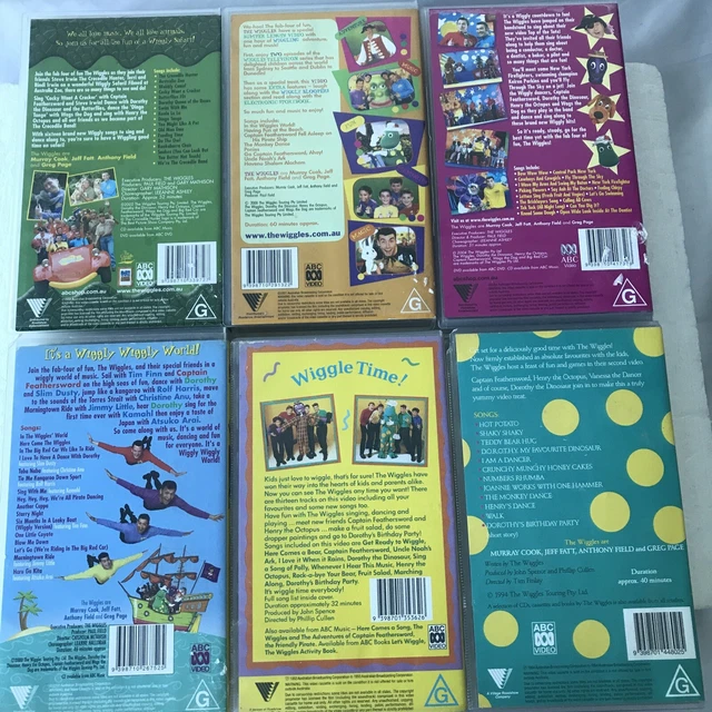 THE WIGGLES VHS Bundle Bulk Rare Original Cast Vintage Wiggly TV ABC ...