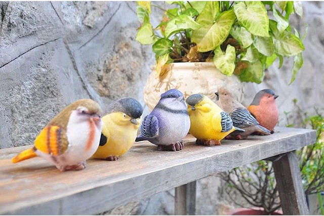 Bird Decor Decorative Birds - Outdoor and Indoor Bird Statues and Figurines - Bi