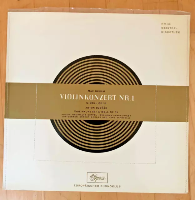 Max Bruch - : Concerto pour Violon No. 1 G-Moll Op. 26 - Anton Dvořák: Violink
