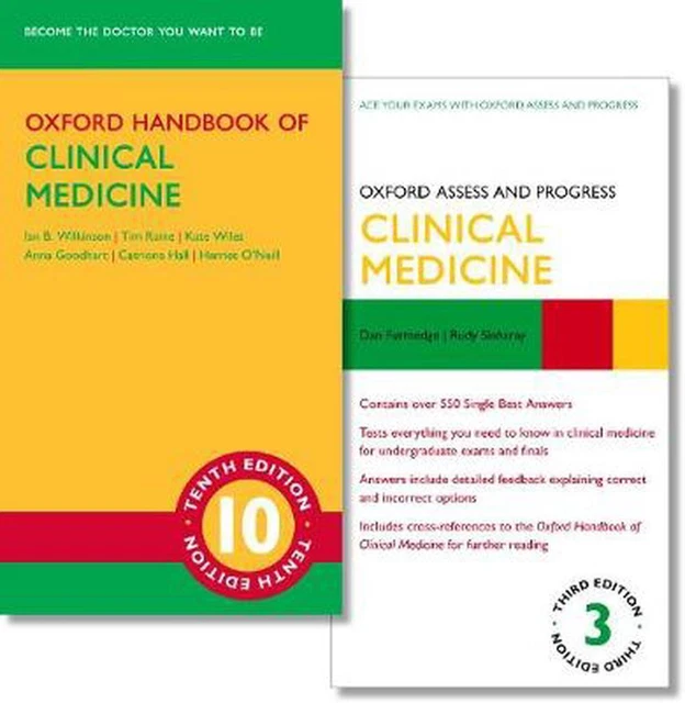 Oxford Handbook of Clinical Medicine 10e and Oxford Assess and Progress: Clinica