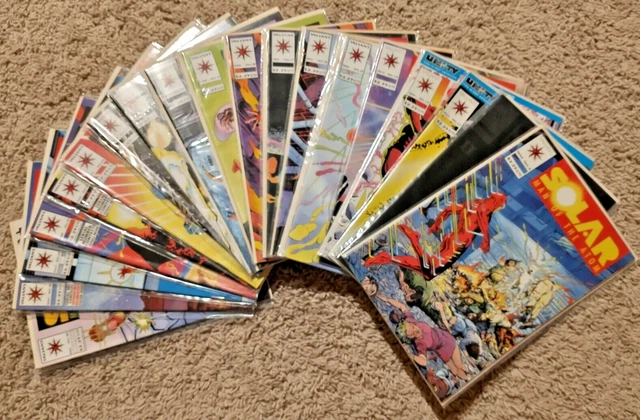 SOLAR MAN OF THE ATOM Comic Book Lot of 18 Valiant Comics 1992 Vintage Comics
