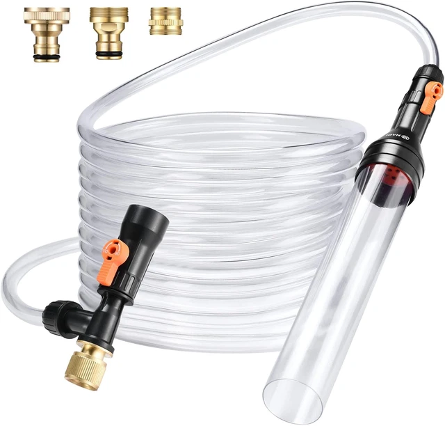 30FT Gravel Vacuum for Aquarium Fish Tank Cleaner Water Changer Syphon Pump