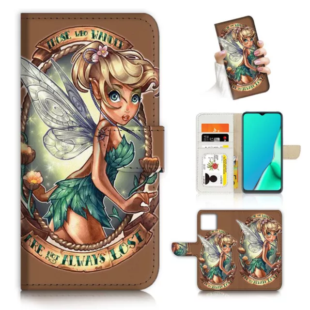 ( For iPhone 12 Pro Max ) Wallet Flip Case Cover PB24600 Tinker Bell