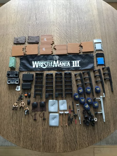 WWE Lot of 50+ Wrestling Figure Props & Accessories WCW ECW WWF