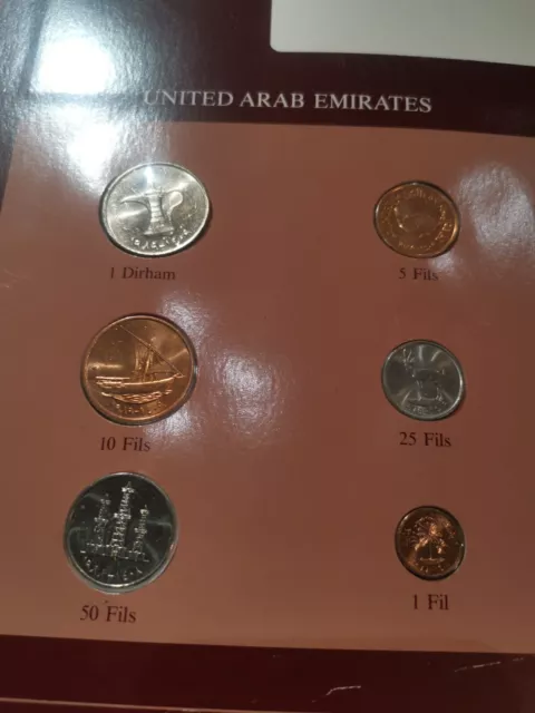 Coin Sets of All Nations UAE United Arab Emirates 1988-1989 2