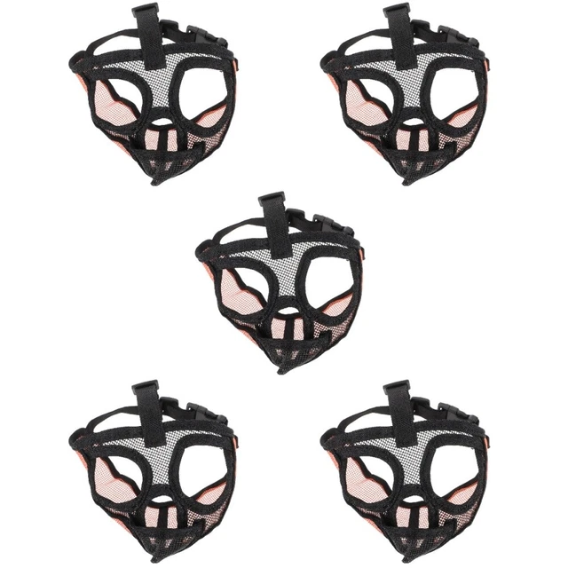 5 Pack Museau De Chien Masque Facial Respirant Masque Respirant Petite Bouche