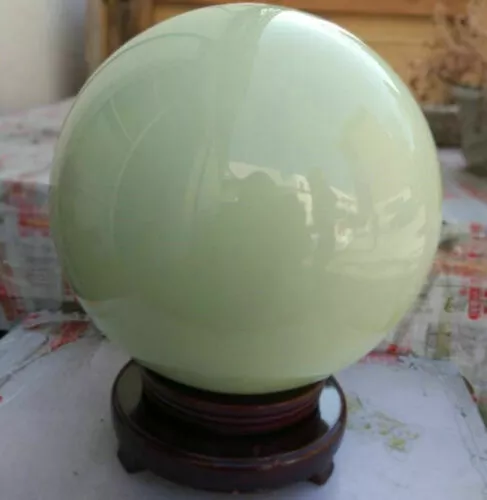 11 lb "Glow In The Dark" Quartz Crystal Sphere Ball- Blue Luminous + Stand