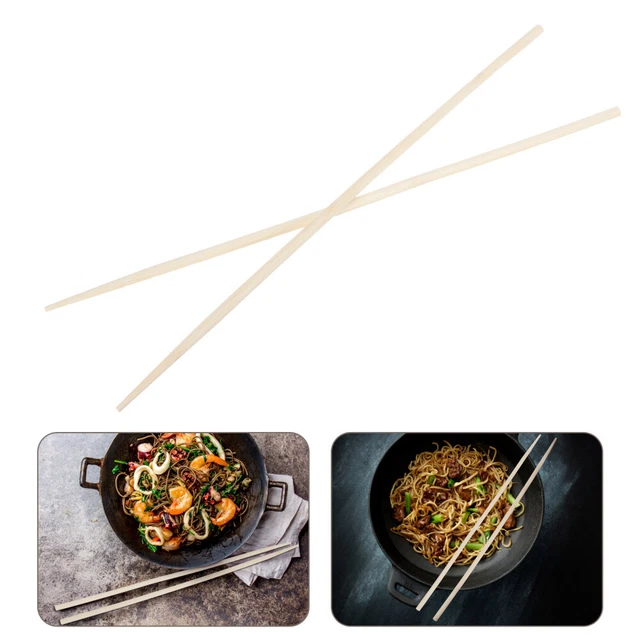10 pares de palillos largos palillos de toro de cocina largos extra largos - palillos de comedor para