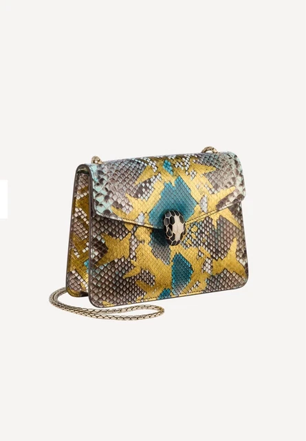 SAC BANDOULIÈRE BVLGARI Serpenti Forever Python EUR 2.677,37 - PicClick FR
