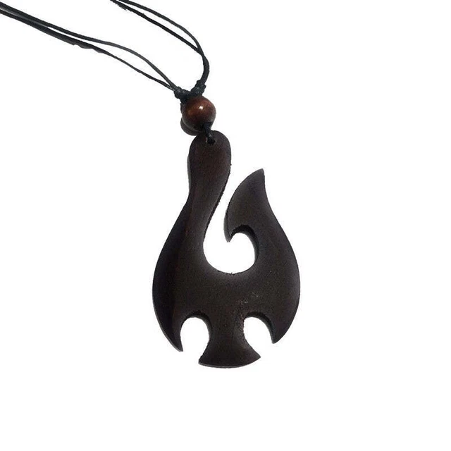 Wooden Hei-Matau Necklace