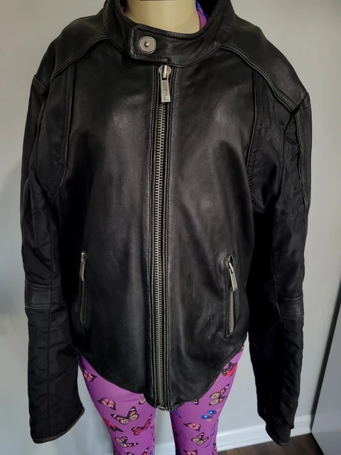 Wilson’s Genuine Leather Jacket XL Men’s Black Bomber