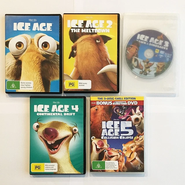DVD LOT KIDS movie Ice Age 1 2 3 4 and 5 with bonus discs $25.00 - PicClick  AU