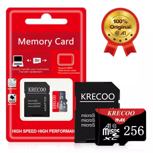 Ultra MicroSD Card 64GB 128GB 256GB Class10 SDHC SDXC TF Memory Lot & Adapter