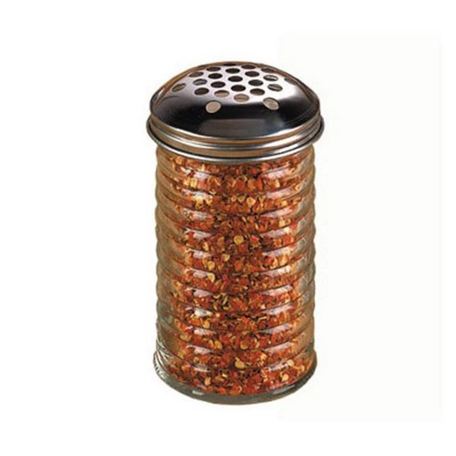 American Metalcraft BEE319 Shaker, Glass with Dredge Top, Beehive, 12Oz. Capacit
